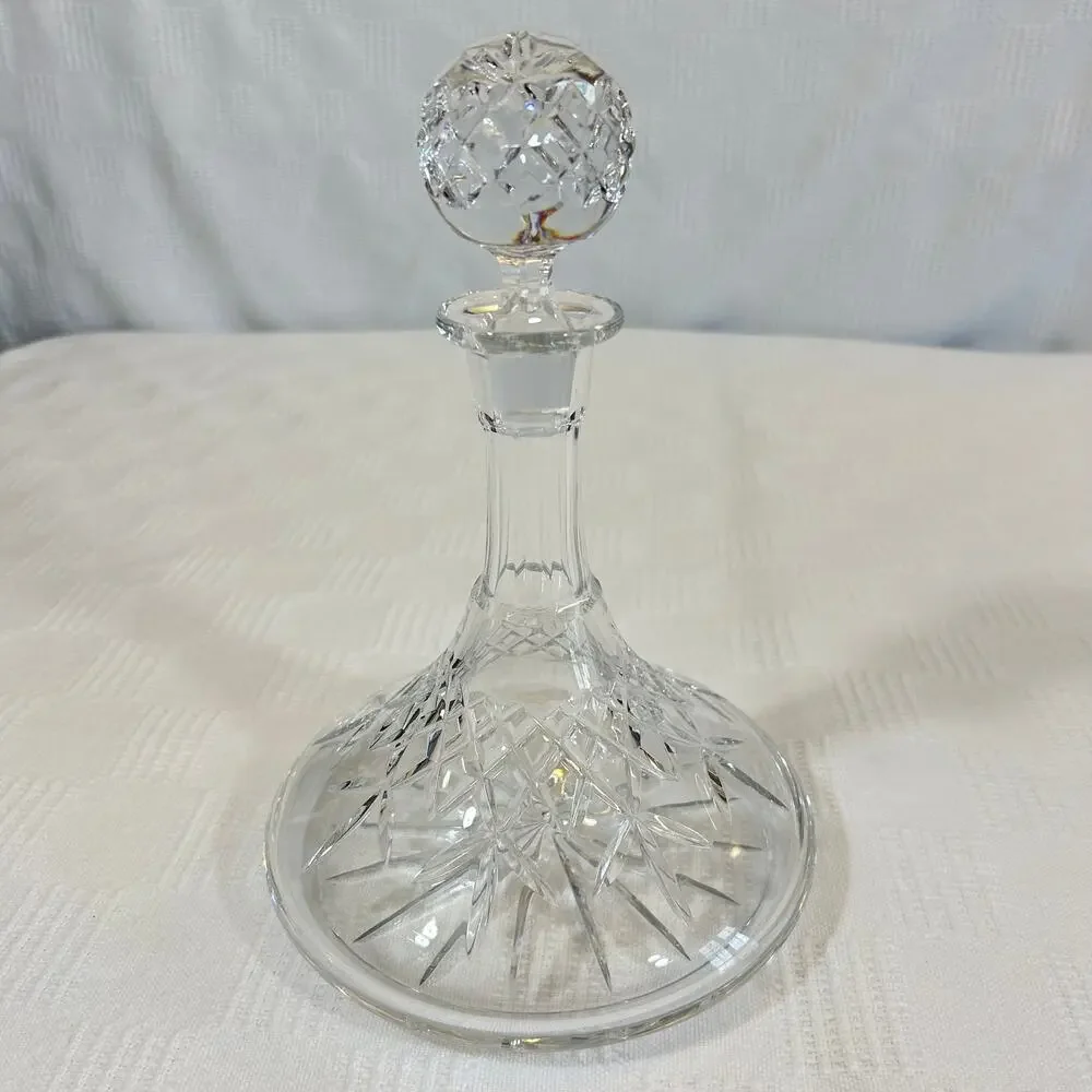 Crystal Ships Decanter With Stopper 10